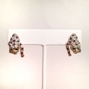 Panther Post Earrings